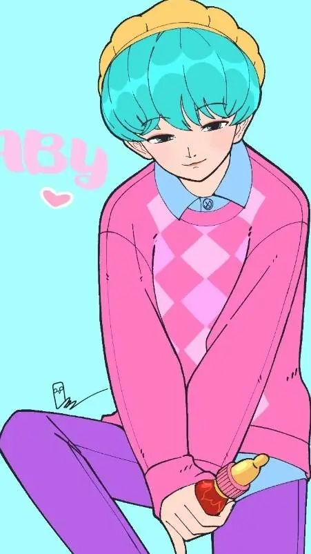 ai character: Baby saja background
