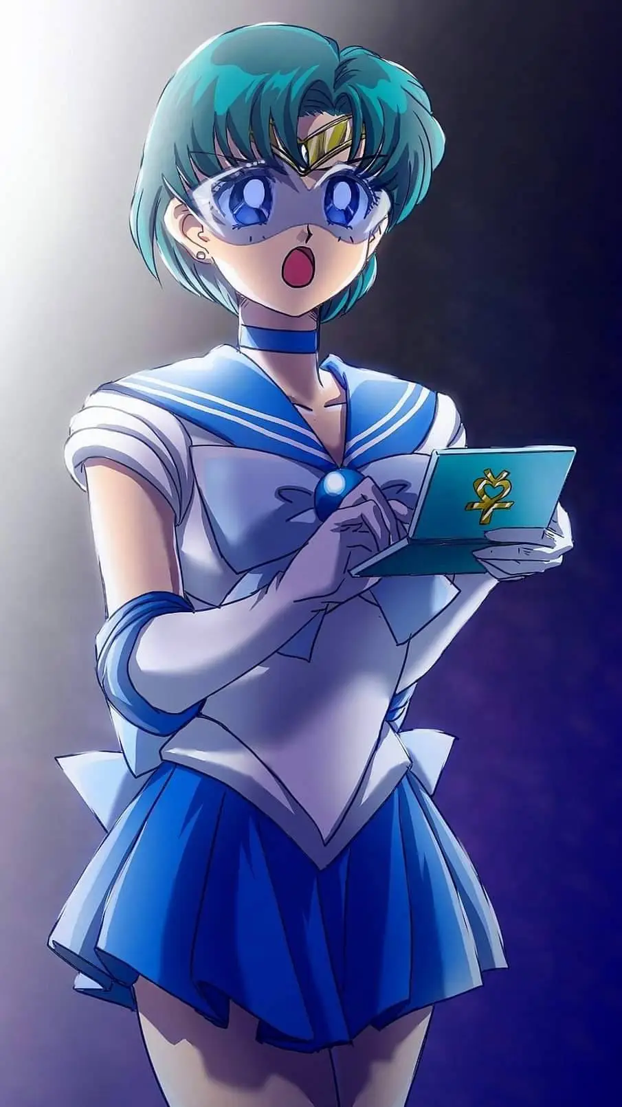 ai character: Sailor Mercury  background