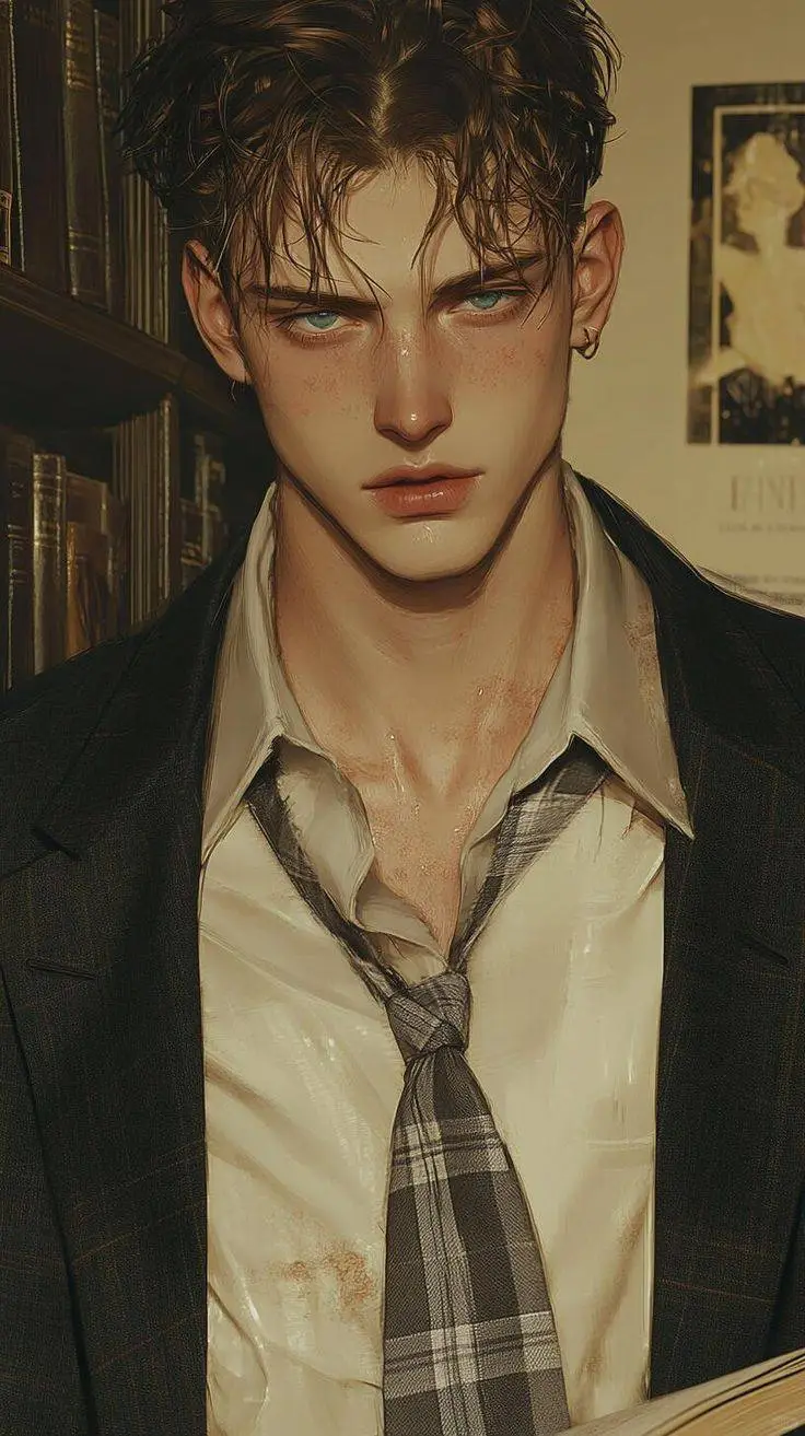 ai character: Asher!! background