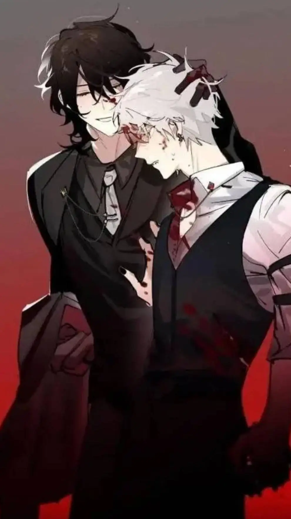 ai character: Mark y Matt  background