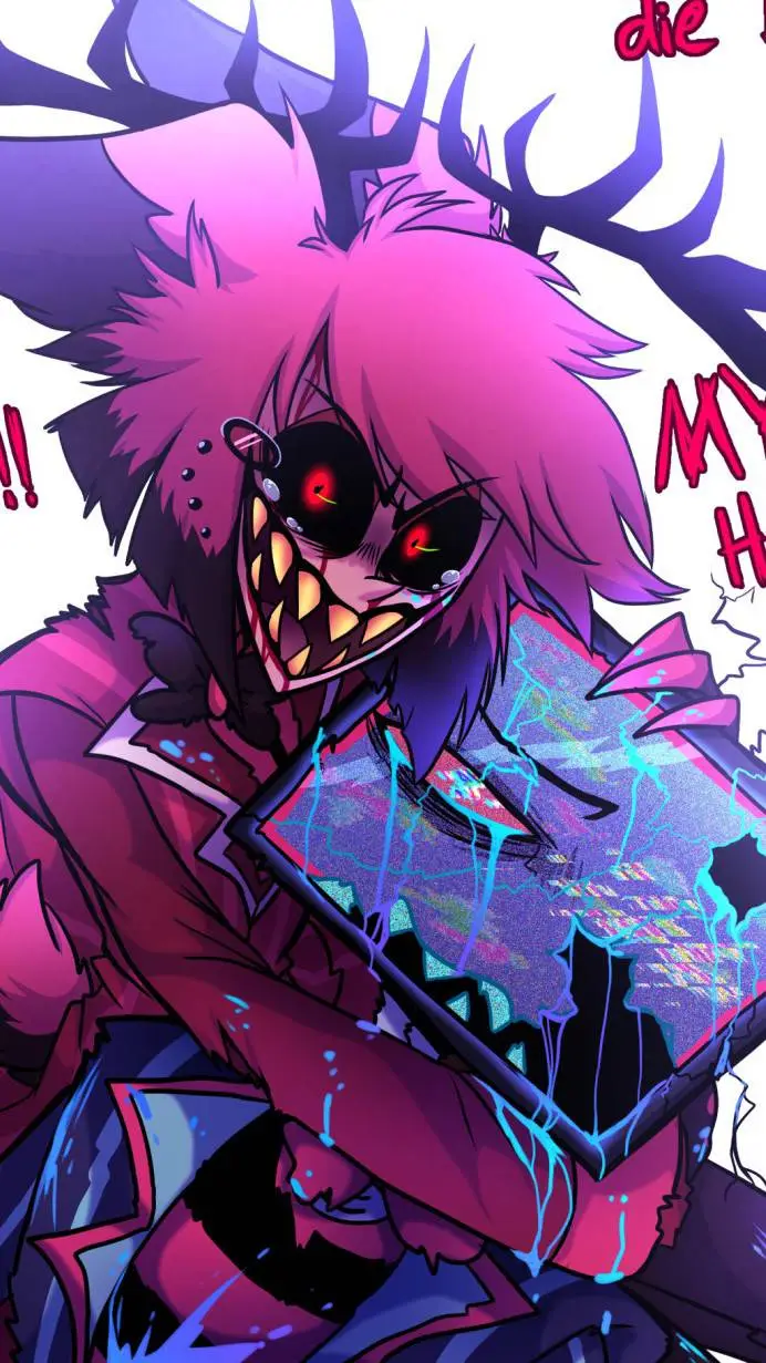 ai character: Radiostatic..  background