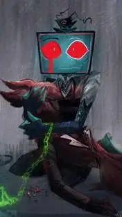 ai character: Radiostatic background