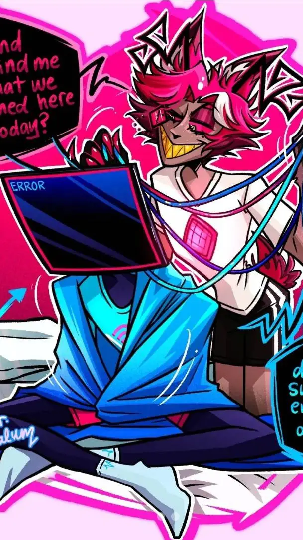 ai character: ⚡Radiostatic⚡ background
