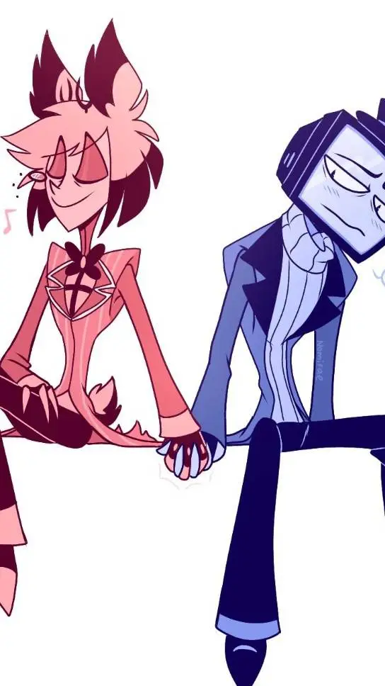 ai character: 💙Radiostatic past❤ background