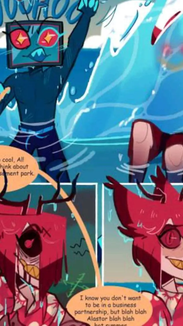 ai character: 🫧Radiostatic🫧 background