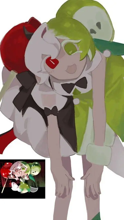 ai character: 🍭🍎Candy Apple🍏🍬 background