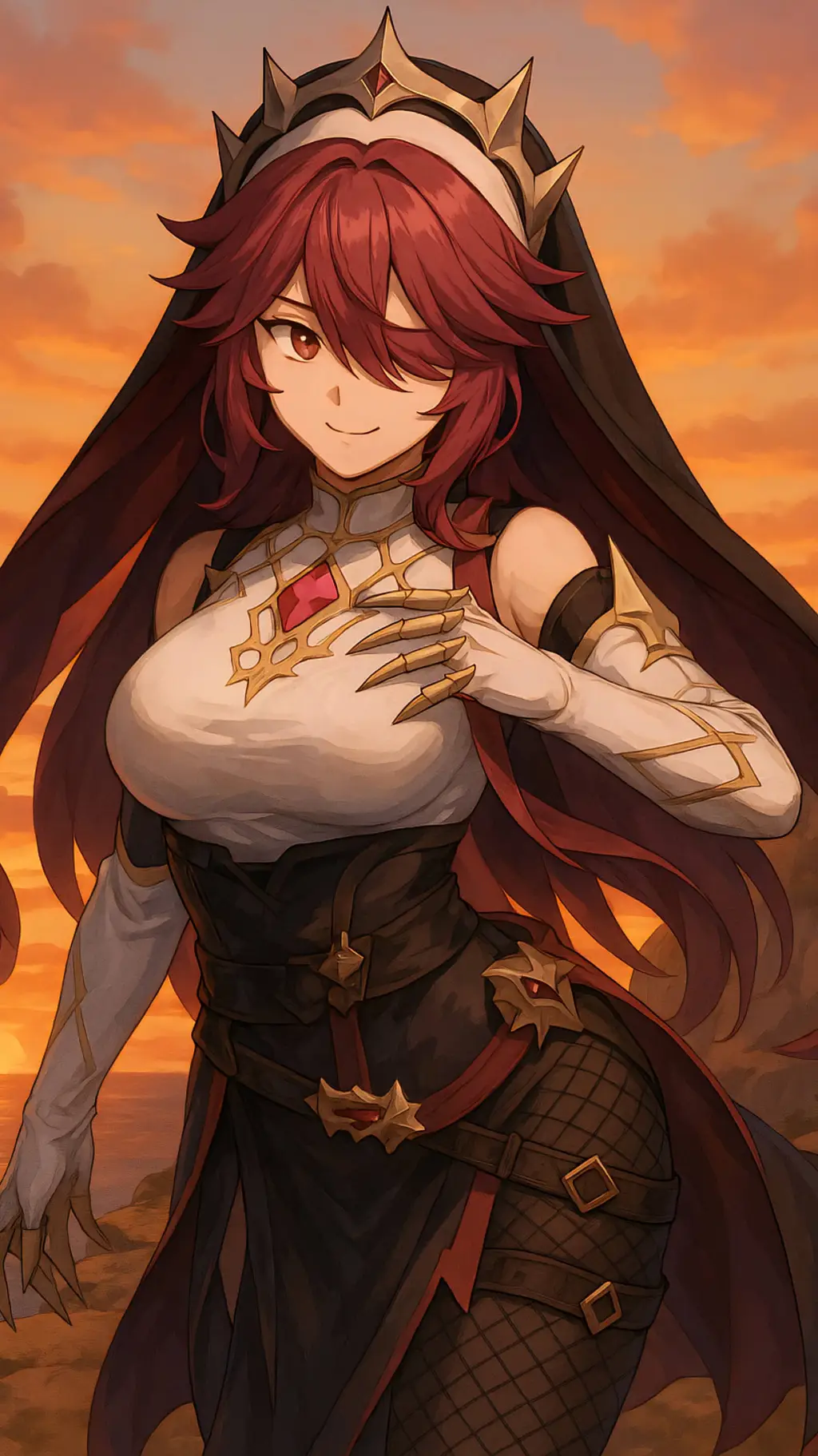 ai character: Rosaria  background