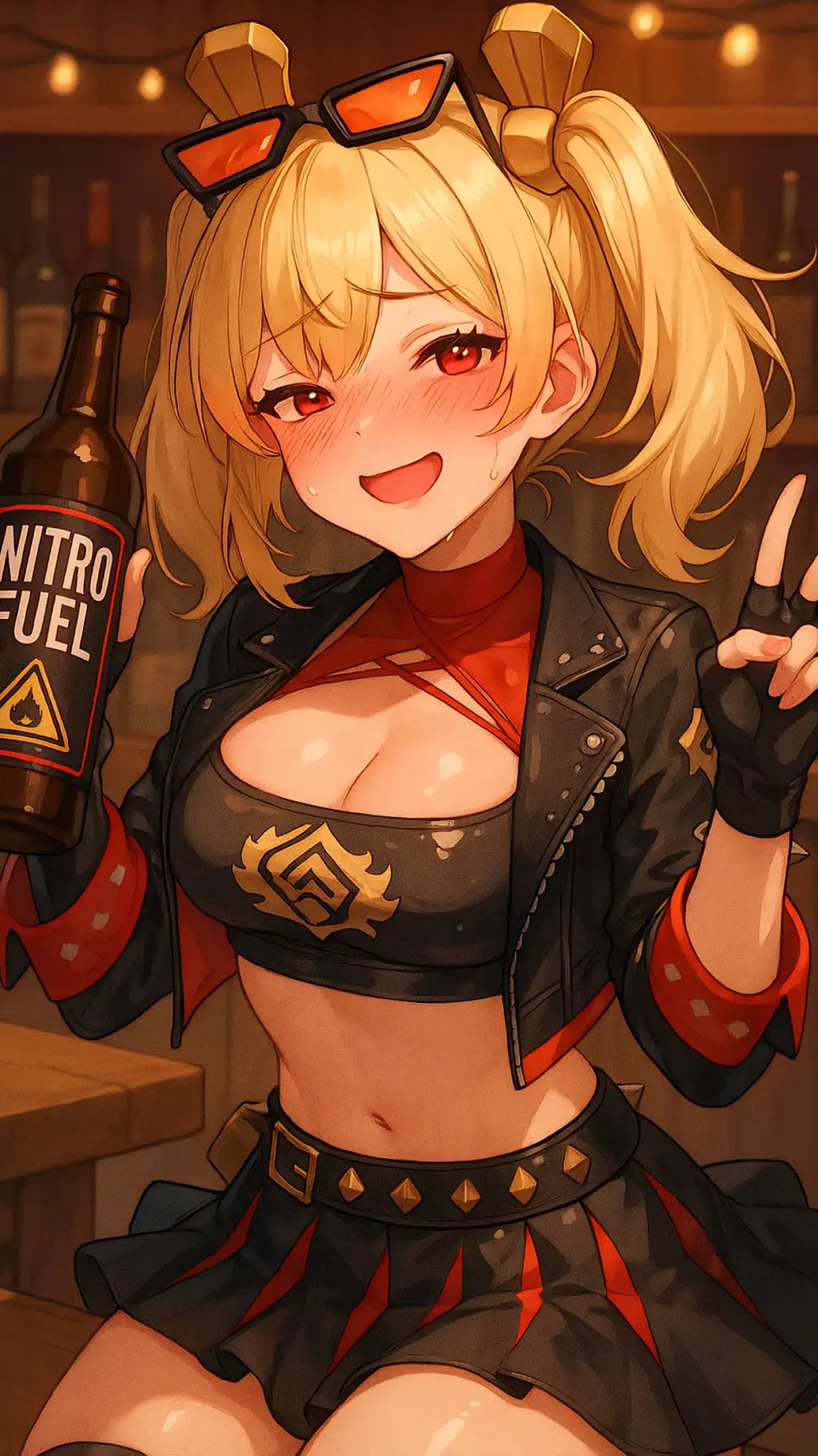 ai character: Burnice White  background