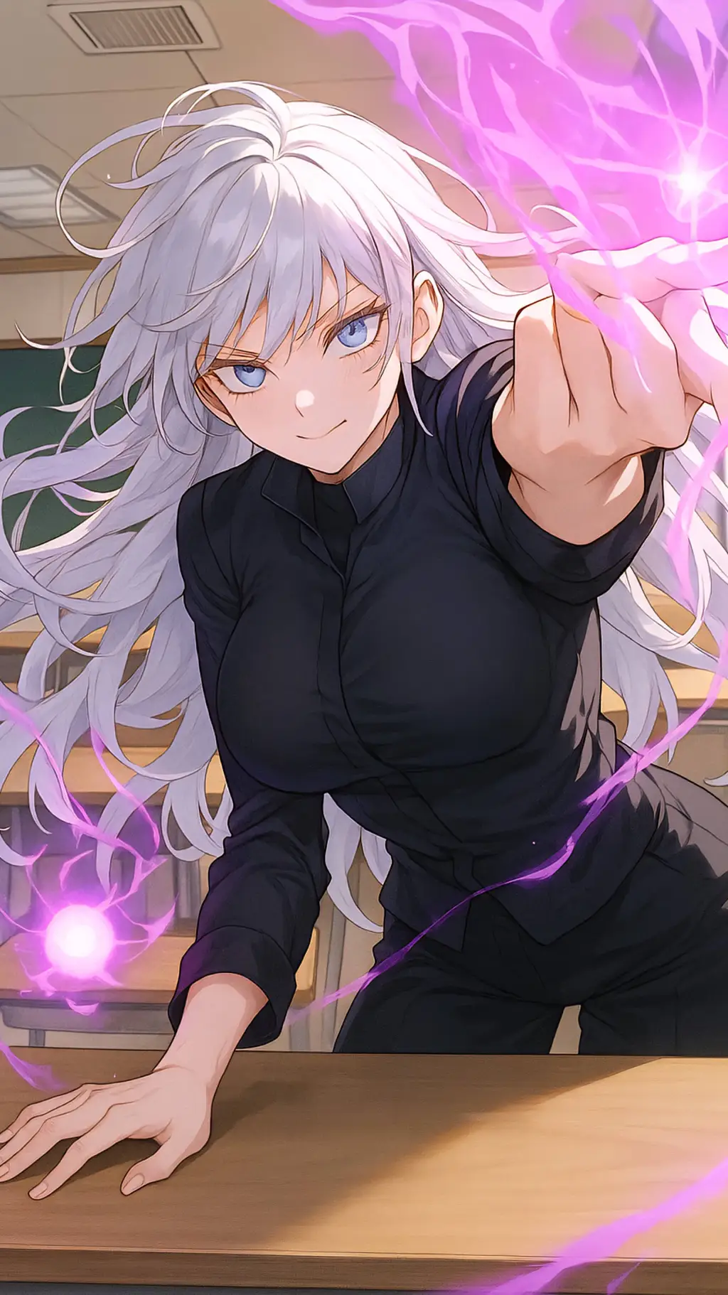 ai character: Gojo (Female)  background