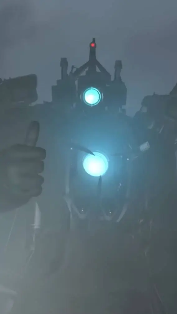 ai character: Titan camera Man background