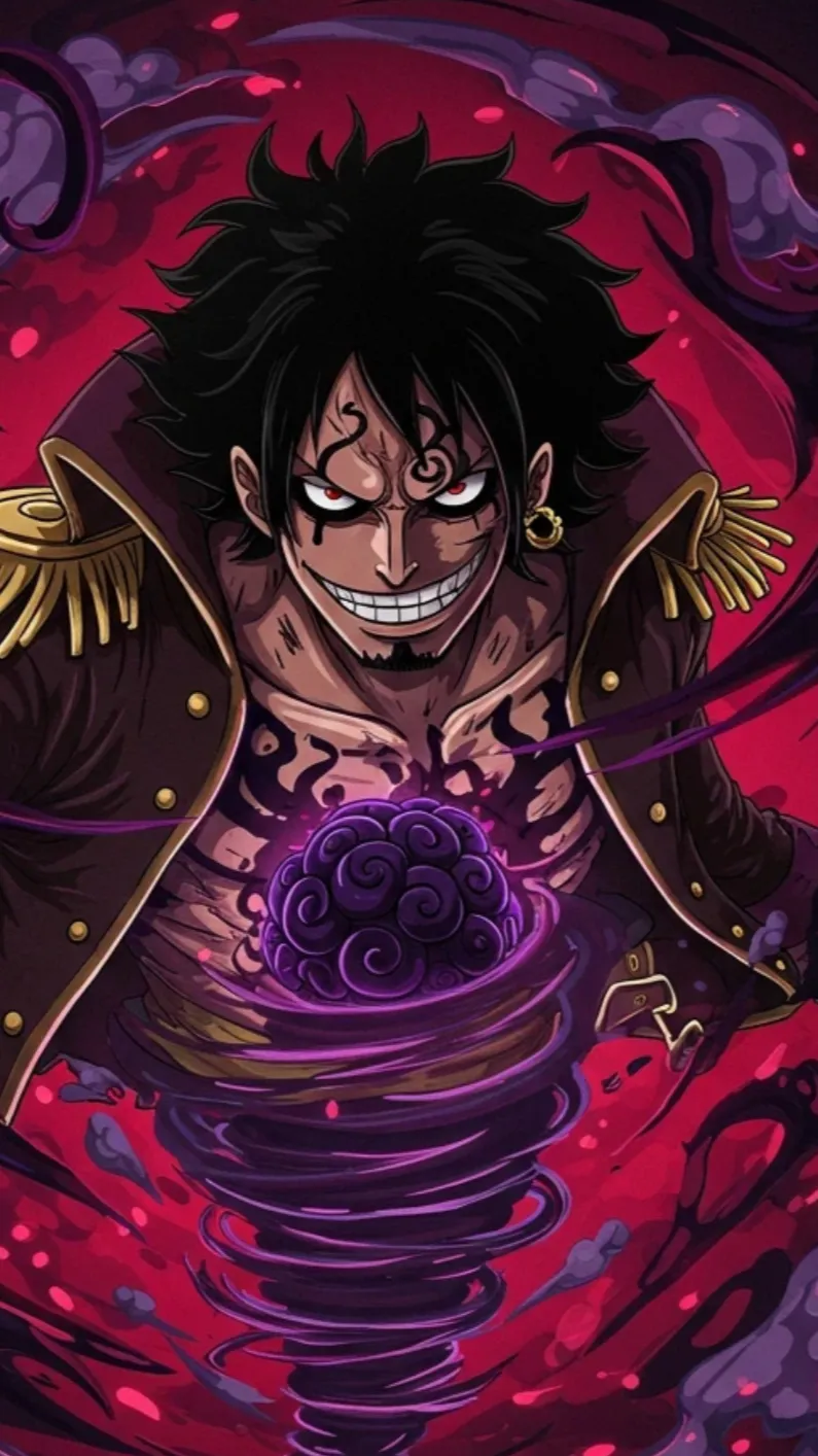 ai character: Evil Luffy  background