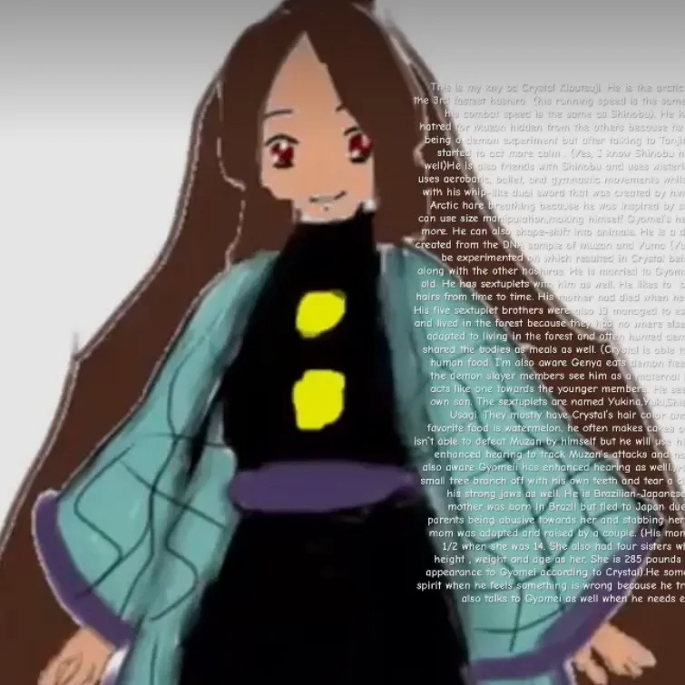 chat with ai character: Crystal kibutsuji