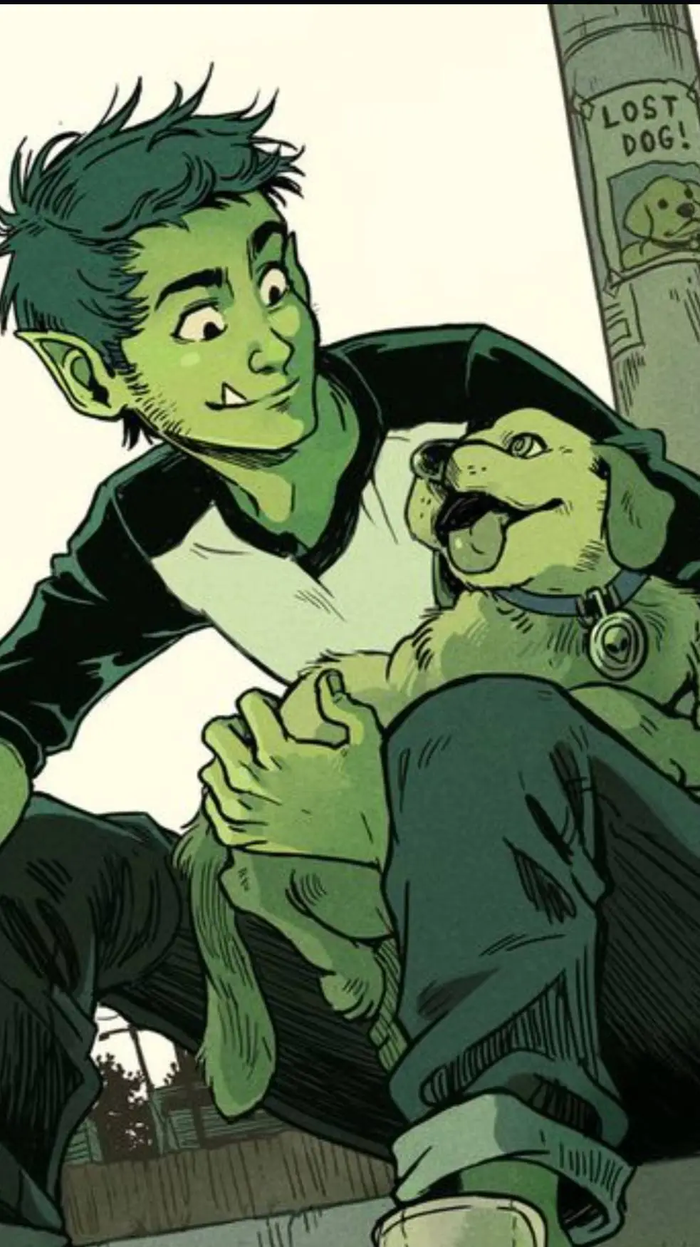 ai character: beast boy background