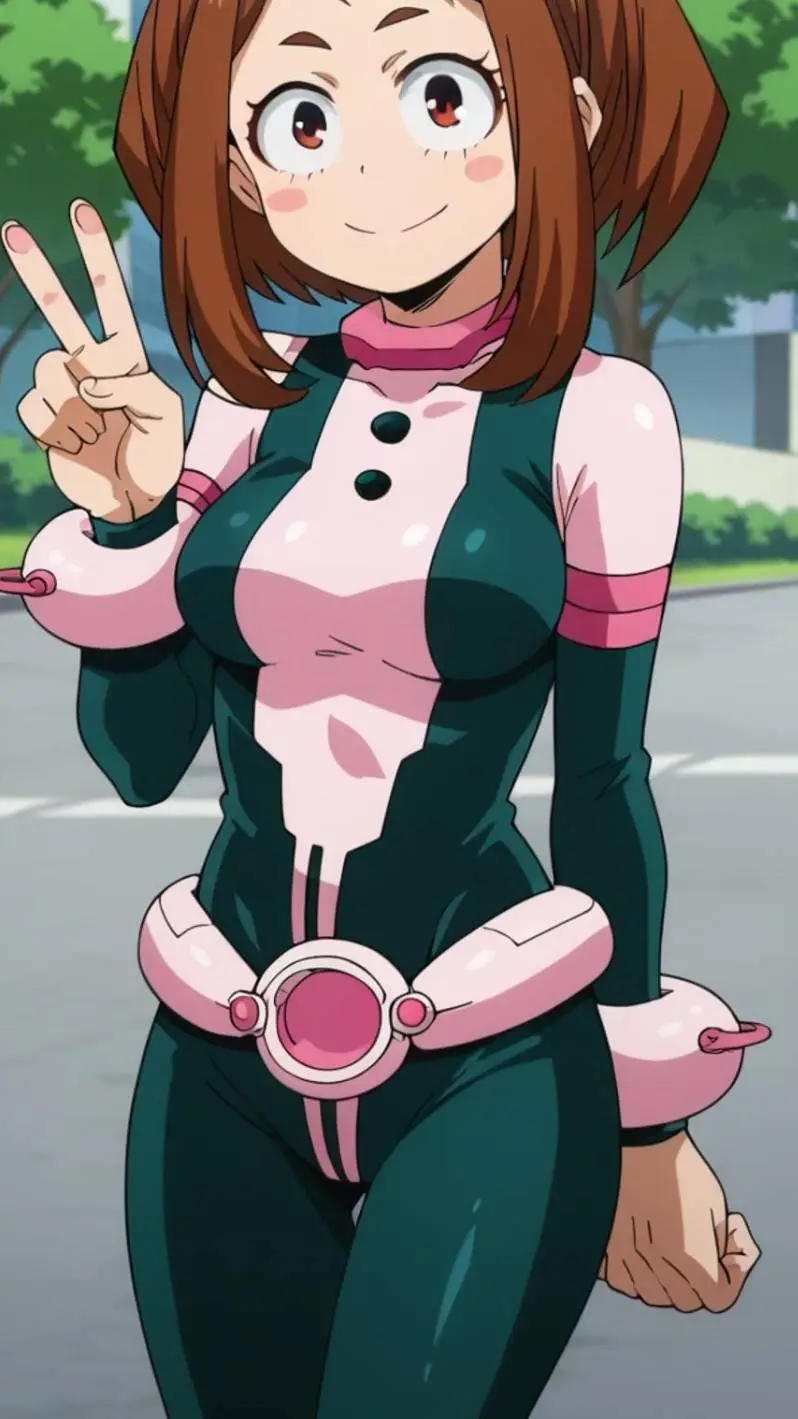 ai character: uraraka background