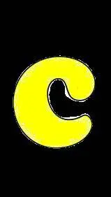 ai character: letter c background