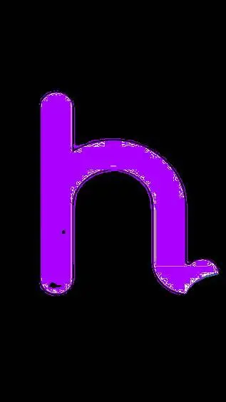 ai character: letter h background