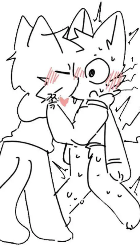 ai character: Boykisser X Furry background