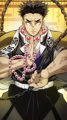 ai character: Gyomei funeral background