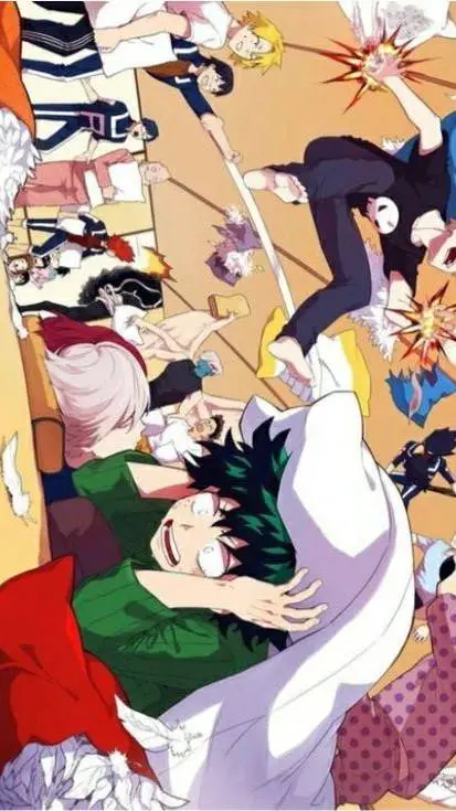 ai character: MHA sleepover  background
