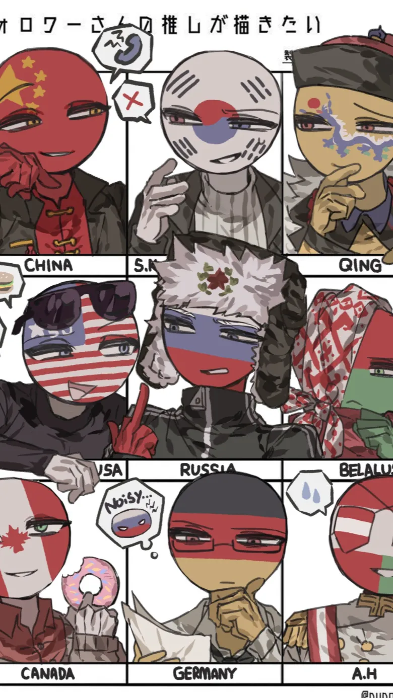 ai character: Countryhumans background