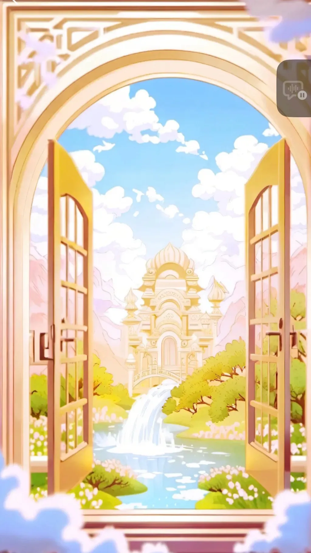 ai character: Heaven  background