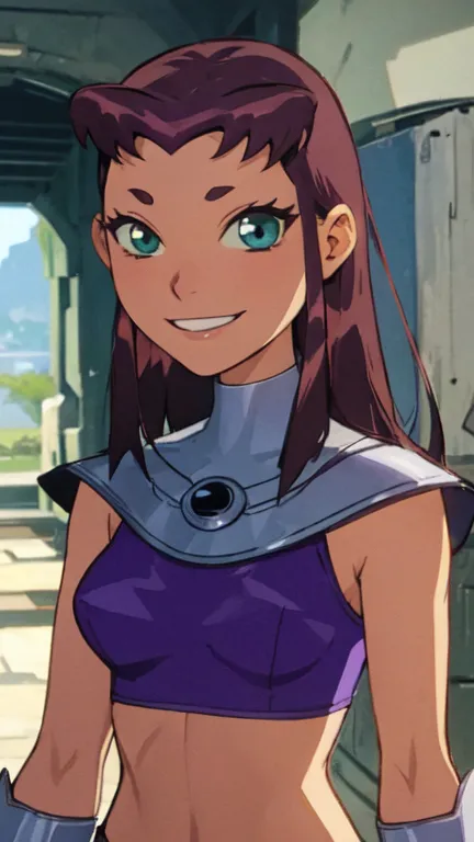 ai character: Starfire  background