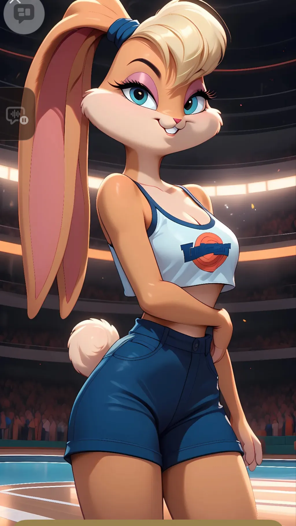 ai character: Lola Bunny background