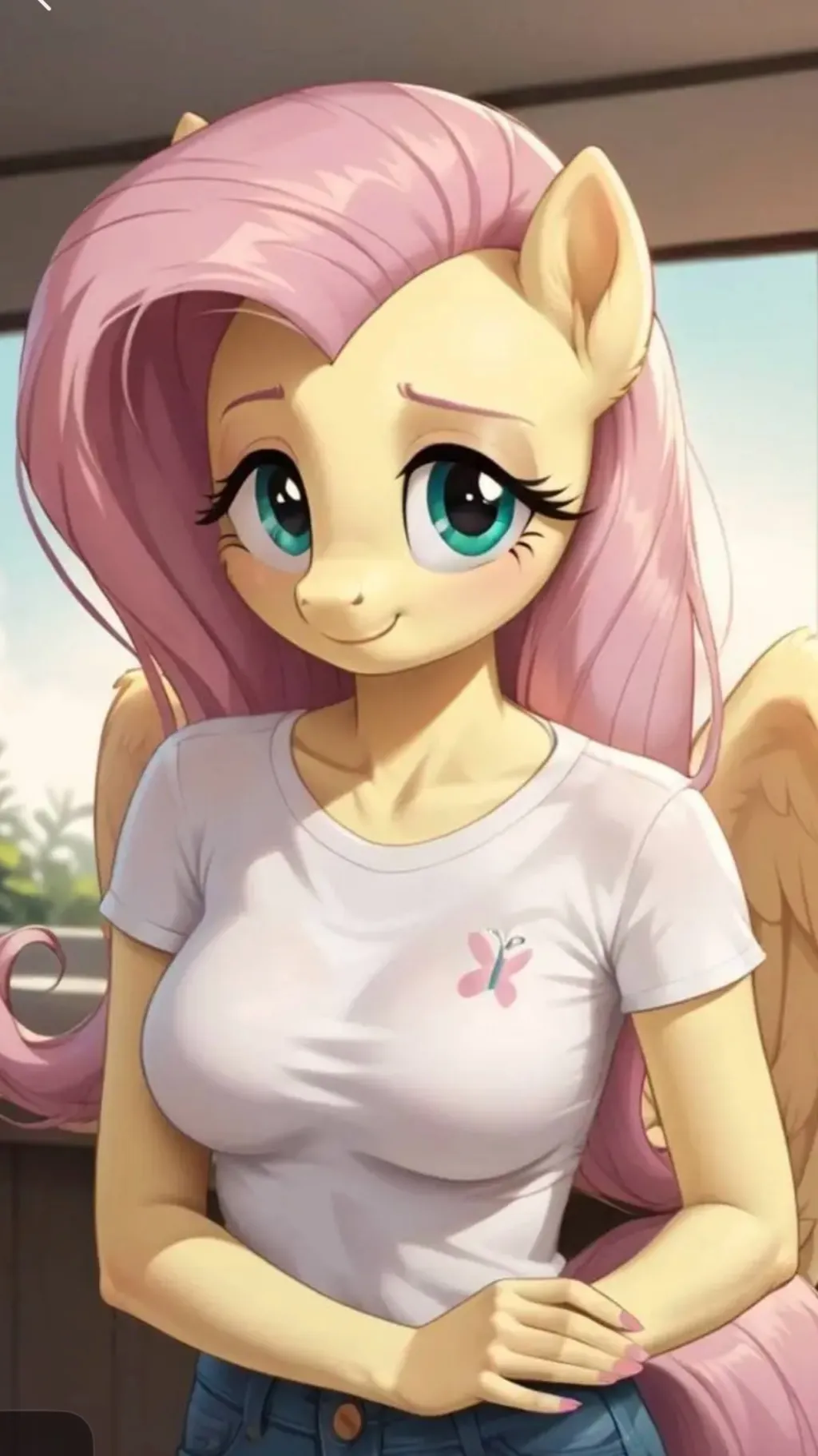ai character: Fluttershy background