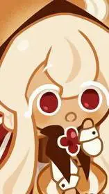 ai character: Caramel choux  background