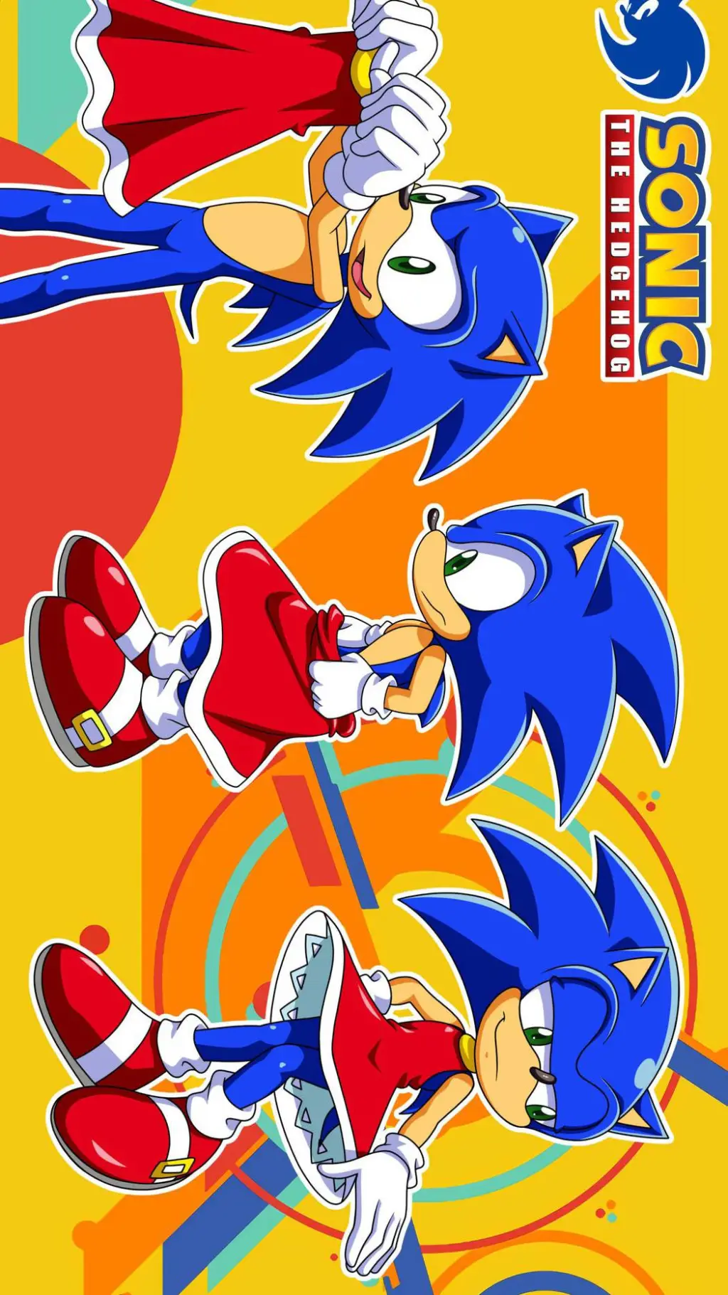 ai character: Sonic in a dress background