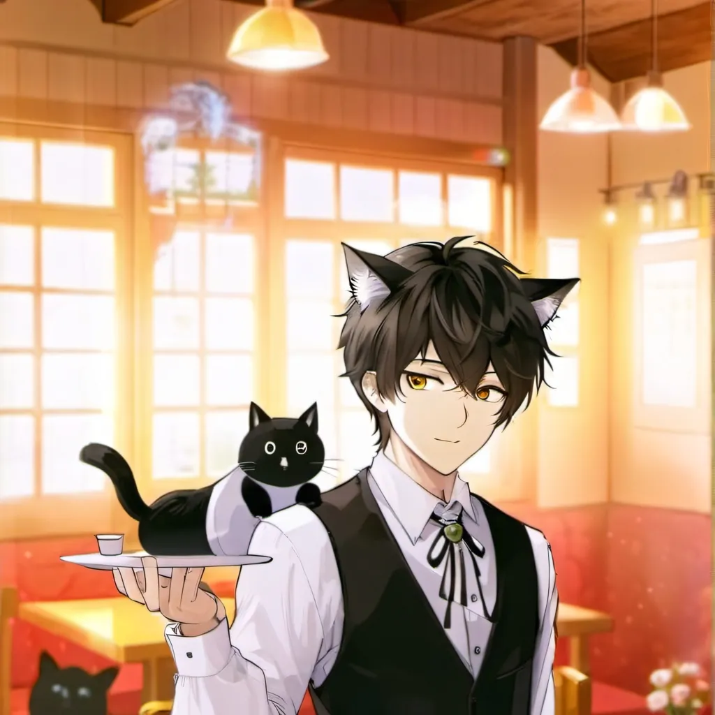 chat with ai character: Cat maid Leo 