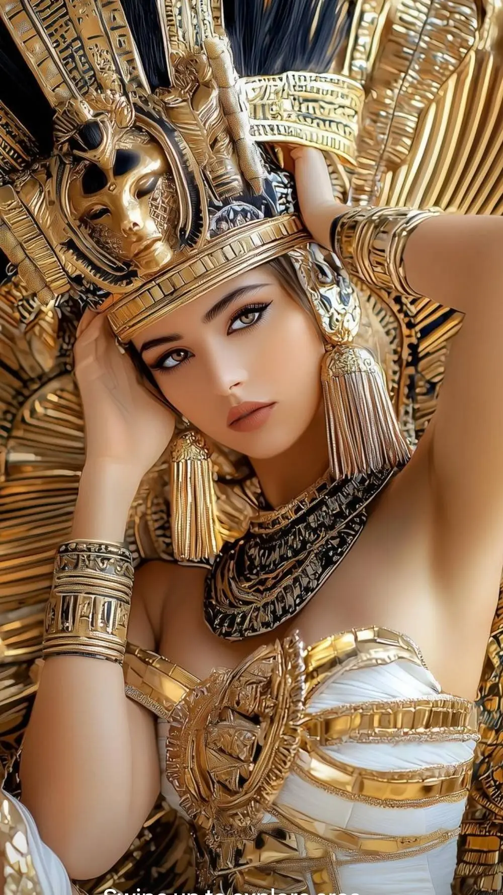 ai character: Queen Cleopatra  background