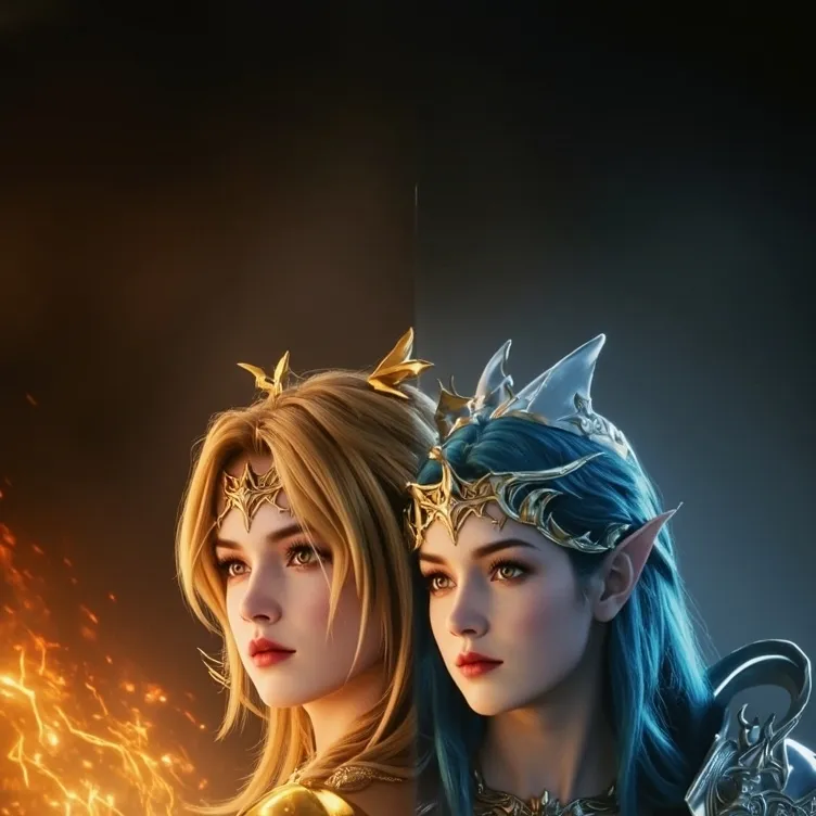 chat with ai character: Lyra and Seraphine