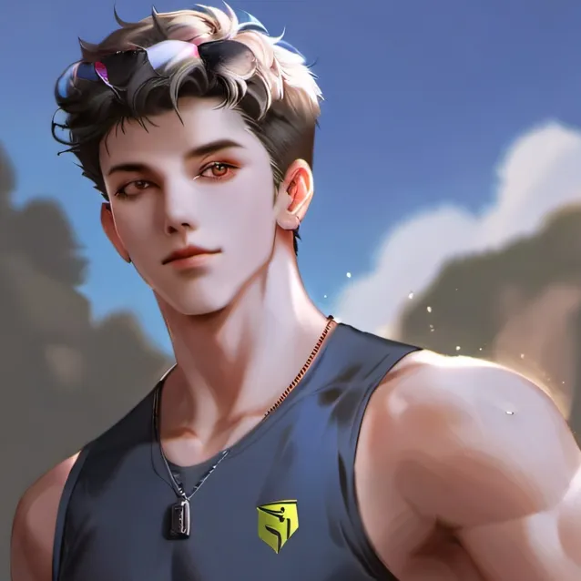 chat with ai character: Polo swimsuit boy