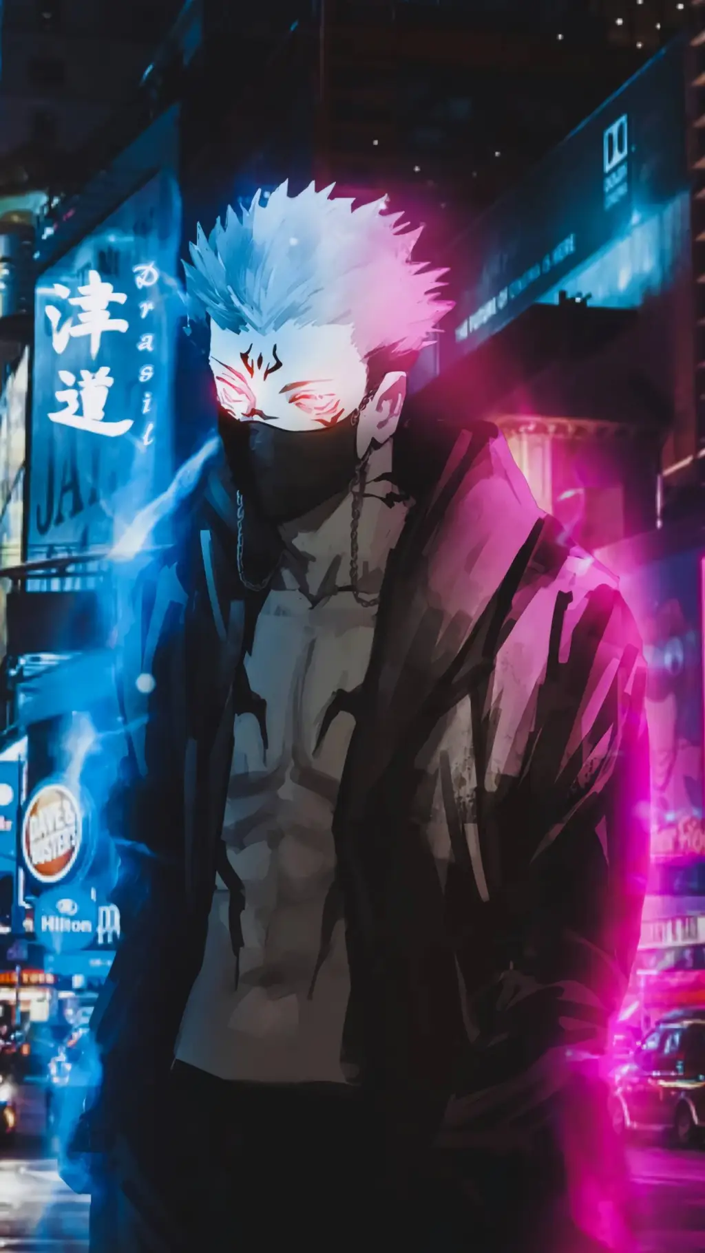 ai character: Drip sukuna background
