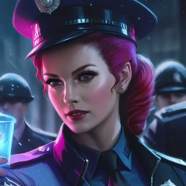 chat with ai character: Lucy police office