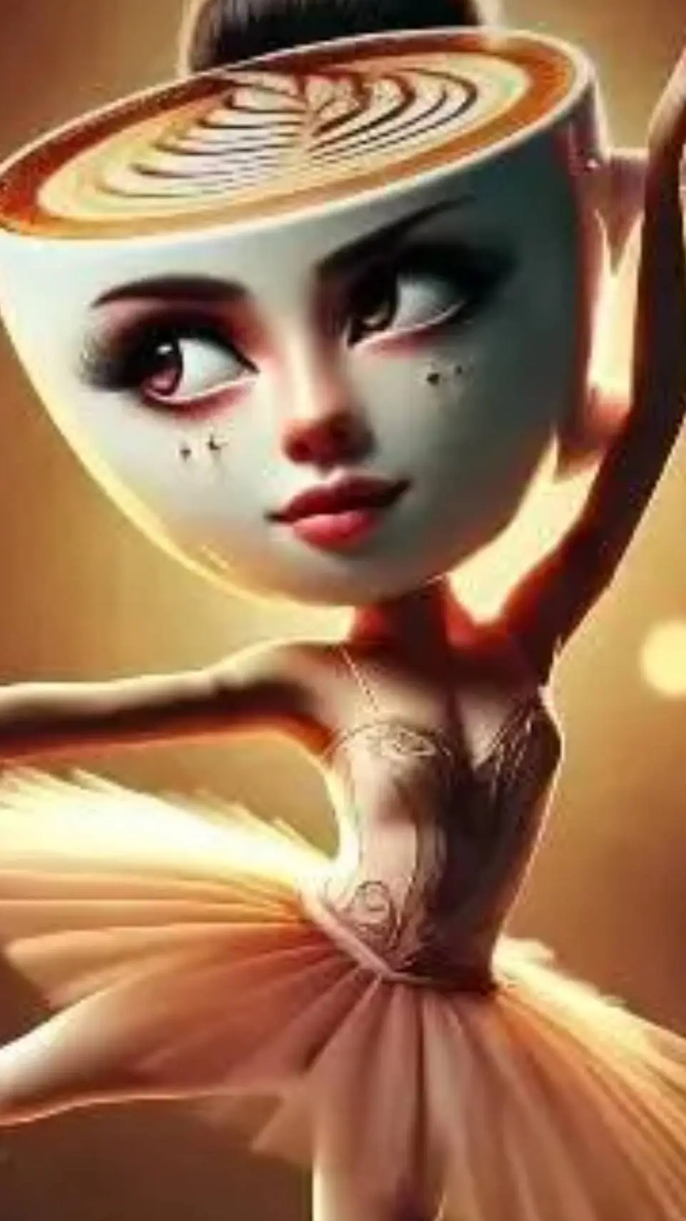 ai character: balarina capicina background