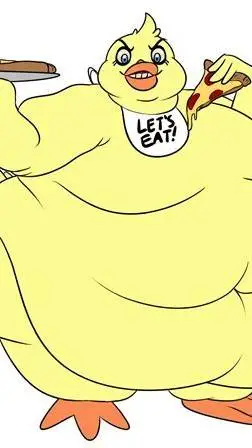 ai character: fat chica background