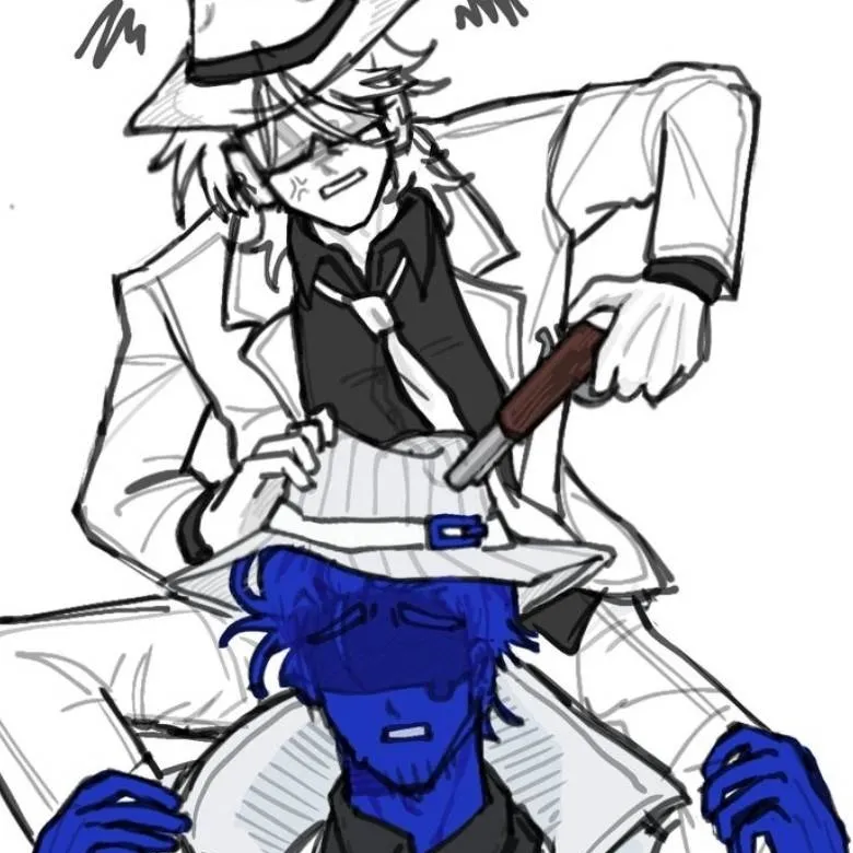 chat with ai character: •🤍2P DOUBLEFEDORA💙