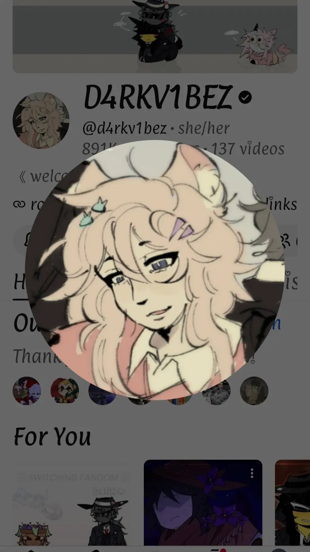 ai character: D4RKV1BEZ background