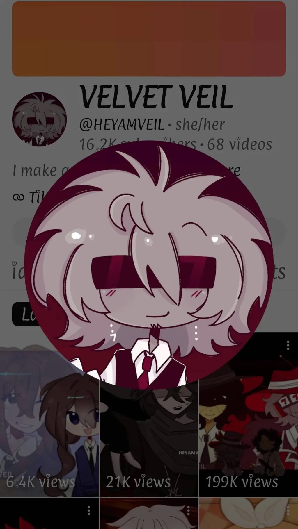 ai character: VELVET VEIL background