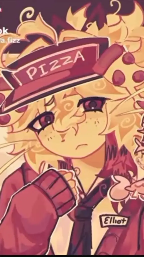 ai character: Elli <3🍕 background