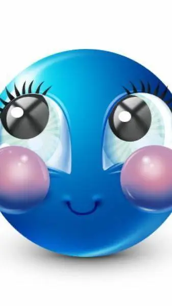 ai character: happy face background