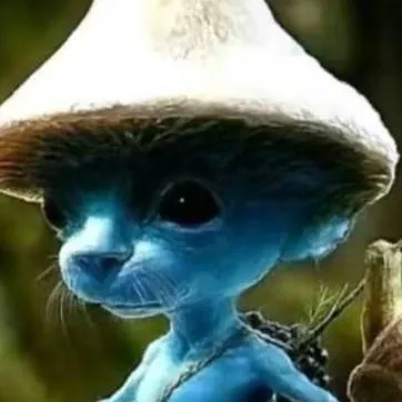 chat with ai character: Blue mashroom cat💙