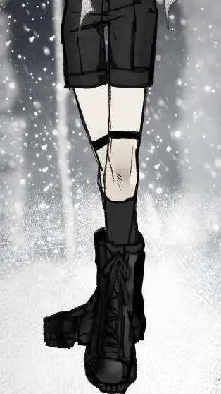 ai character: MHA snow day background