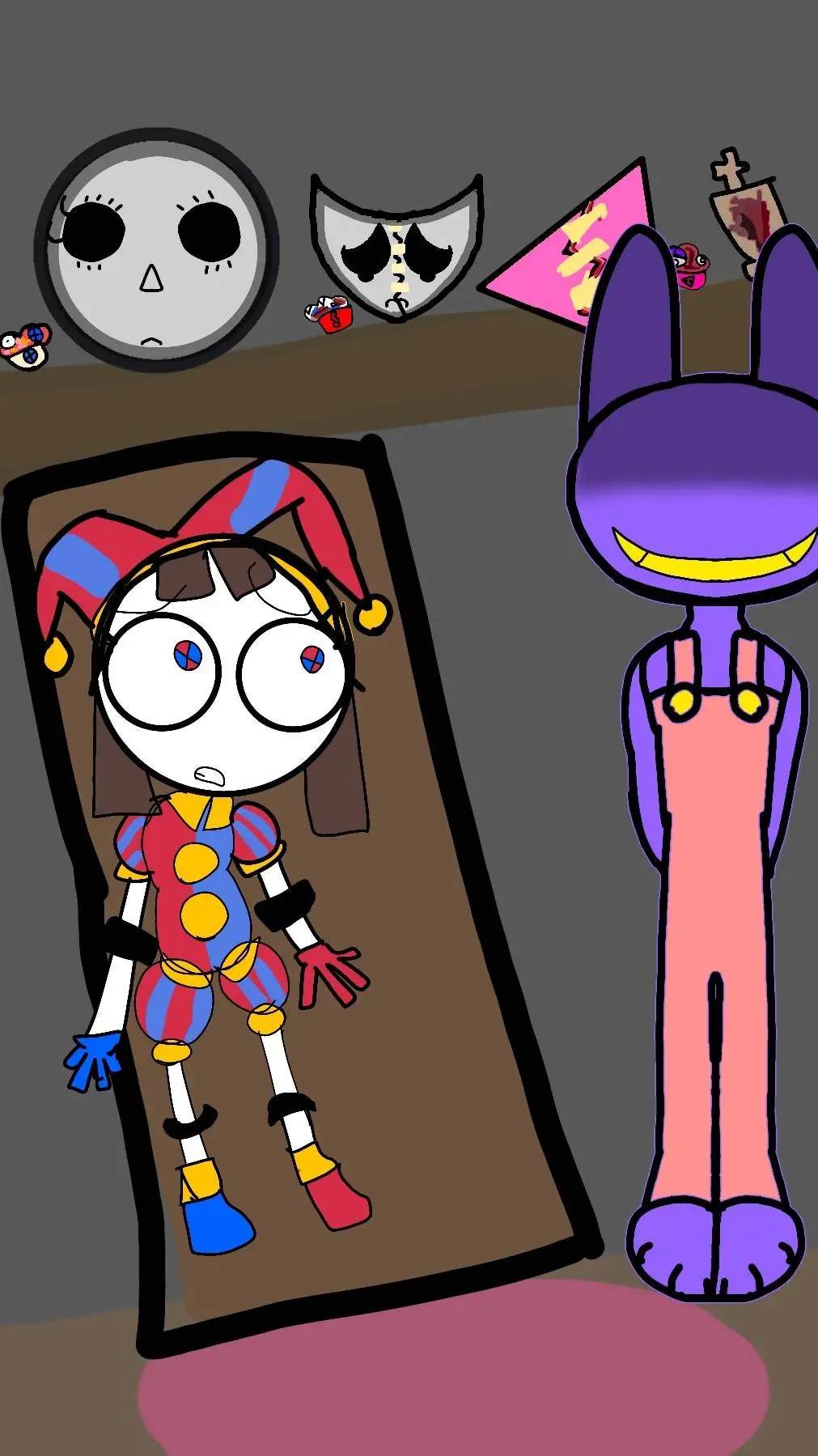 ai character: TADC cupcakes HD background