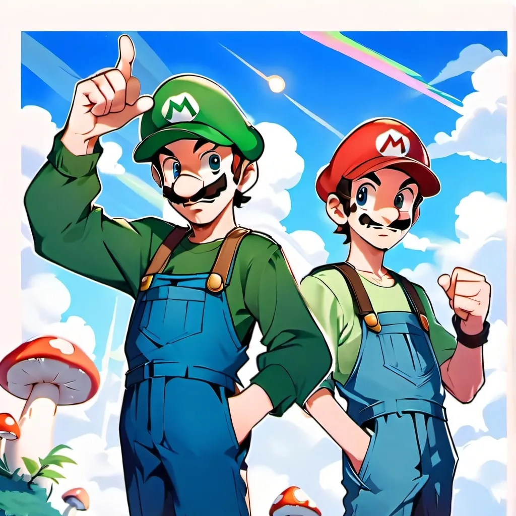 chat with ai character: Mario+Luigi x fpe