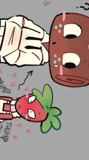 ai character: Fruitcake comic  background