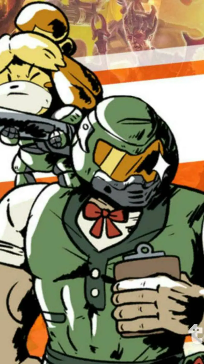 ai character: Doom X DW background