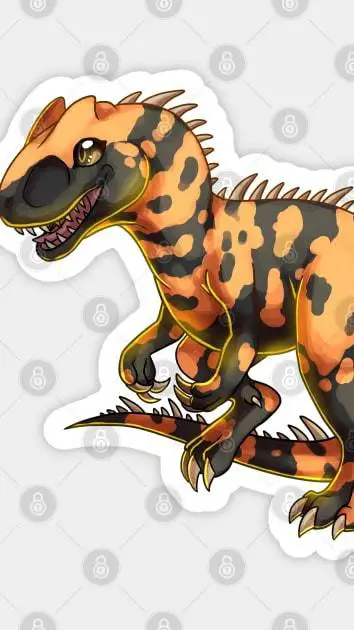 ai character: allosaurus cute background